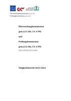 Tätigkeitsbericht 2023/2024 von Prüfungs- und Überwachungskommission
