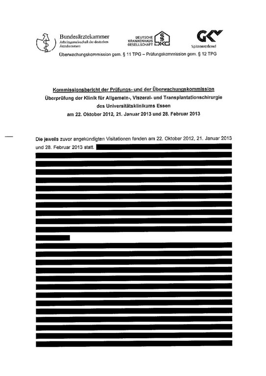 Kommissionsberichte Teil 2, Tätigkeitsbericht 2012/2013 von Überwachungskommission und Prüfungskommission