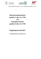 Tätigkeitsbericht 2016/2017 von Überwachungskommission und Prüfungskommission