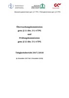 Tätigkeitsbericht 2017/2018 von Überwachungskommission und Prüfungskommission
